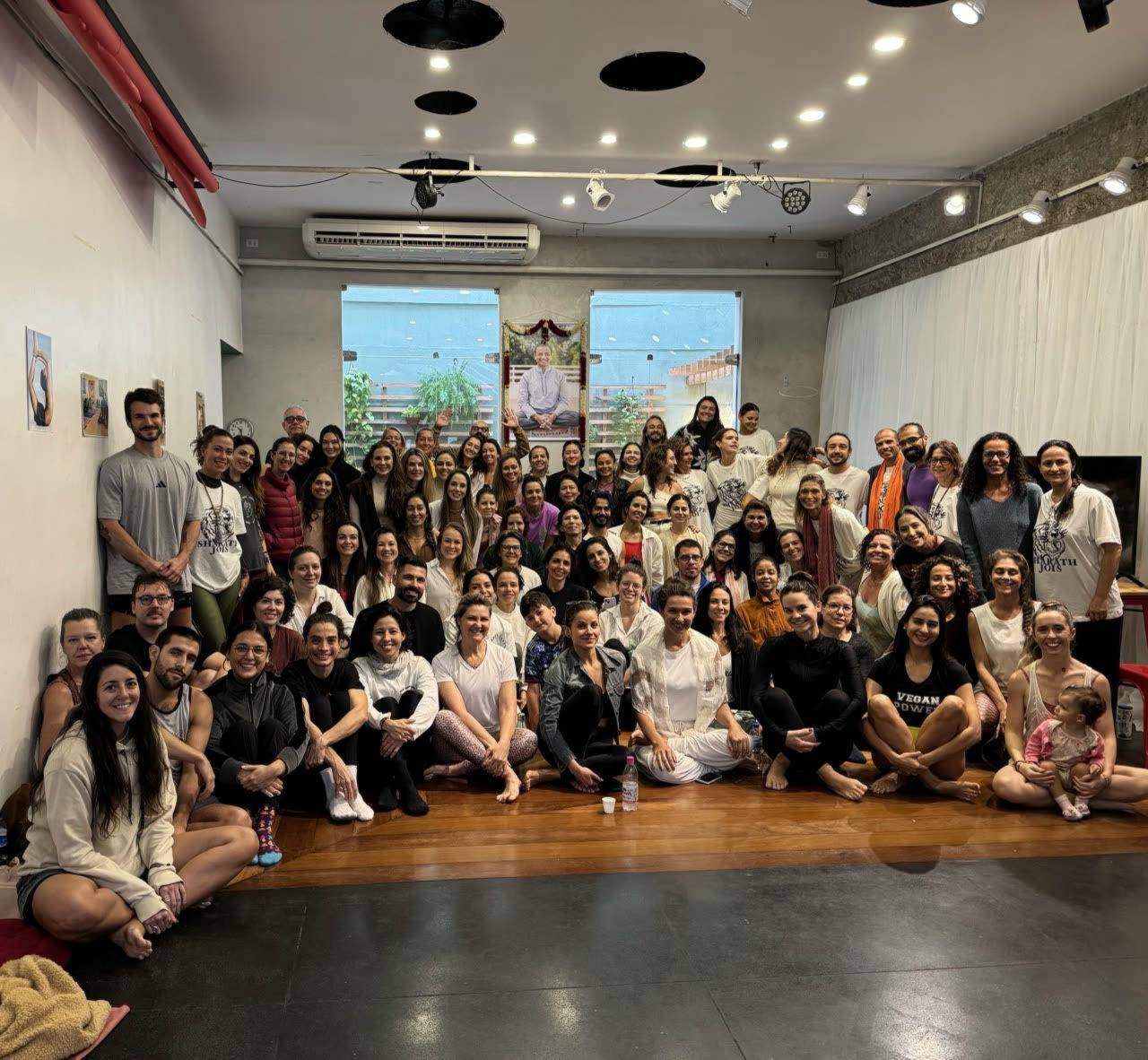 Turma reunida após prática no Rio de Janeiro
